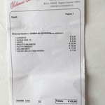 Il Salumaio di Montenapoleone - レシート