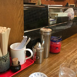 四方平 - 卓上の諸々。