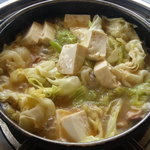 玉山支所前食堂 - ホルモン鍋（１人前・煮込み後）