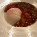 Restaurant27 - ―2016.10.22―
      オマール海老のロワイヤルと日本一こだわり卵の温度卵と雲丹。
      オマール海老の意外な柔らかさに感激。
      