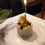 Restaurant27 - ―2016.10.22―
      記念日プランのケーキ