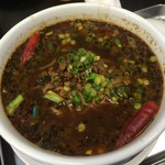 笑顔 - 【2016年07月】四川担々麺（中辛）＠900円、提供時。