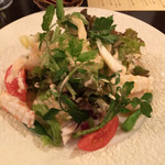 ユリイカ - 5周年記念ディナー　手長海老とホタテのサラダ仕立て