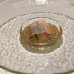 Ristorante SUOLO - 金目鯛とボタンエビのサラダ仕立て