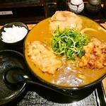 うどん居酒屋 江戸堀 - 鶏天カレーうどん