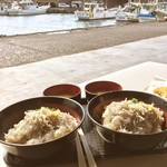 田子の浦港 漁協食堂 - 富士山盛りW＼(^o^)／