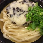 うどん 丸香 - 釜かけ（小） + 丸天（アップ）