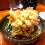 隠れ家Dinning　味杜 - イカゲソと海老、銀杏のかき揚げ