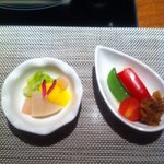 神戸プレジール 本店 - アミューズ。お野菜のうま味を楽しめます♪