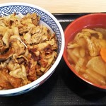 吉野家 - 豚生姜焼丼＋けんちん汁