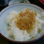 通しあげ そば鶴 - じゃこ御飯