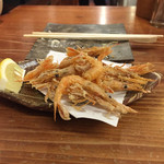 さんさん堂 - 甘海老の素揚げ。