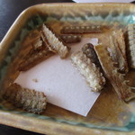 日本料理 竹生島 - 鰻遊膳　鰻の骨せんべい　日本酒が飲みたかった(≧Д≦)