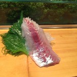 鮨芳 - アジの刺身です。