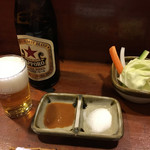 南蛮亭 - ビール５００円とお通し