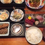 Yanagawa - 刺身３点盛り定食