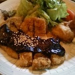 Ichinokurakayabachouten - みそカツと唐揚定食