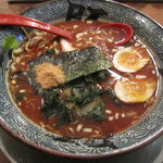 屯ちん - 魚介豚骨ラーメン（並盛り）味玉トッピング