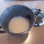 蕎麦貴石 - 蕎麦湯はトロ～リ、ポタージュ風