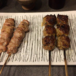 炭火焼鳥 なかお - せせり  つくね