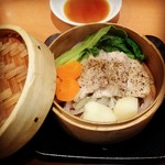 餃子の王将 福山春日店 - 香味豚と野菜のせいろ蒸し