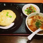 餃子の王将 福山春日店 - ねばーる自然薯とろサク天津飯セット