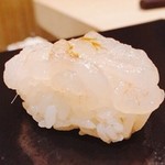 鮨 竜介 - 2016.10.  白海老の昆布〆