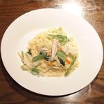 Still - 生パスタランチ 1000円 の練馬産野菜のクリームパスタ