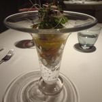 レストランエール - スペシャリテ：秋田県産の野菜をつかったパフェ