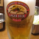 Kushikatsu Dengana - 生ビール　￥480