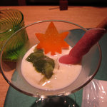 懐石カフェ 蛙吉 - 10年11月　京ゆばのパフェ