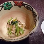 日本料理 対い鶴 - 松茸菊花和え