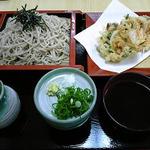 手打ちそば･うどん処　檜屋 - かき揚げざるそば