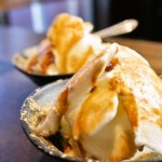 Suzutora - 鈴虎の〆にはアイスを！デザート一番人気の黒蜜きなこ塩アイス
