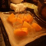 多助割烹 - デザートの甘い柿