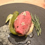 南海荘 - 淡路牛イチボのステーキ