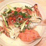 鯛と蟹のグリル