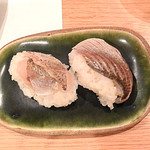 南海荘 - サービスで出してくださったカマスの握り