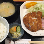 とんかつ専門 とんき - ロースカツ定食（1500円）