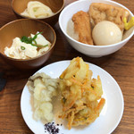 Resutoran O Kukawauchi - 大人(¥1,500) 天ぷら、おでん、うどん、自家製豆腐