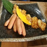 近江牛 焼肉竹 - 「ホルモン&あらびきソーセージ」680円&580円