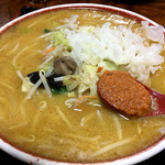 ラーメン渓流 - 味噌大盛り＋白きくらげ