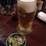 串焼・炭火焼 助八 - ビールと御通し