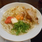 手延べうどん 粉縒 - 釜玉あつあつぶっかけうどん