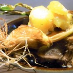 STEAK-KAPPO  TSUKI - 行者大蒜は根も葉も食べられる