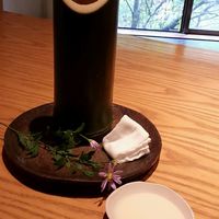 妙見石原荘 食菜石蔵 - 食前酒。アルコールをとばした甘酒。