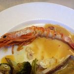 レストラン・ル・シャ・ボテ - 赤海老　ドライトマトソース