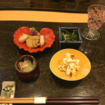 いわもと - お付き出し 4種