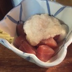 晩杯屋 - マグロ山かけ２００円