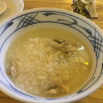 杉ケ瀬ヤナ - 鮎雑炊(2016年）